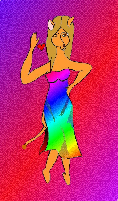 devil in a rainbow dress